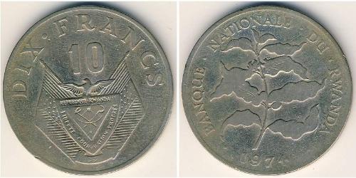 10 Franc Rwanda Rame/Nichel 