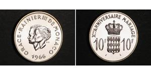 10 Franc Monaco Silber 
