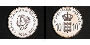 10 Franc Monaco Silber 