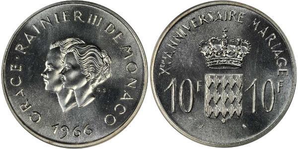 10 Franc Monaco Silber 