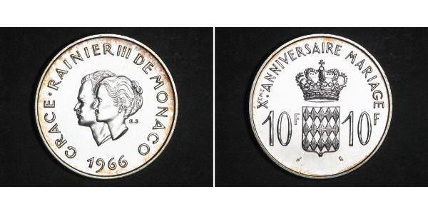10 Franc Monaco Silber 