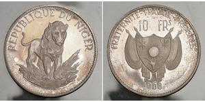 10 Franc Niger Silber 