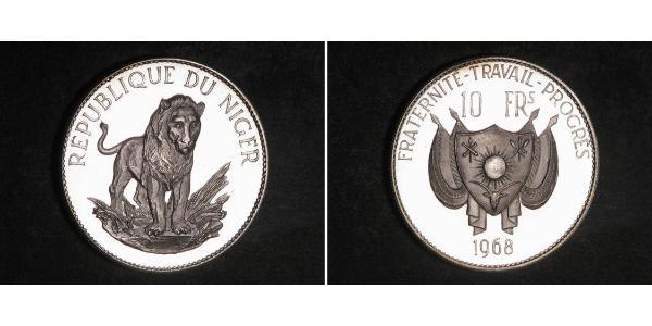 10 Franc Niger Silber 