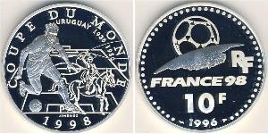 10 Franc French Fifth Republic (1958 - ) Silver 