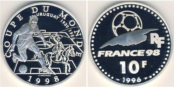 10 Franc French Fifth Republic (1958 - ) Silver 