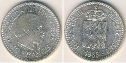 10 Franc Monaco Silver 