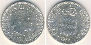 10 Franc Monaco Silver 