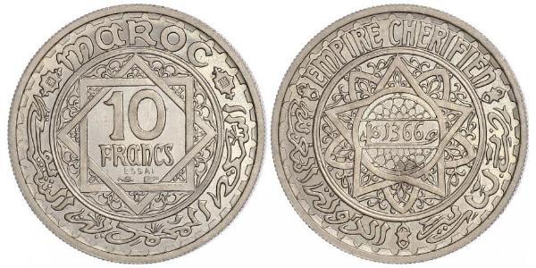 10 Franc Marocco  