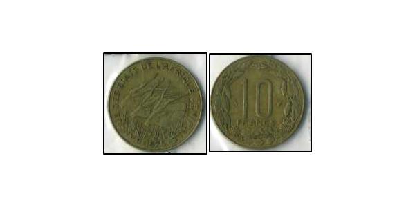 10 Franc República Centroafricana  