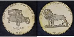 10 Franc República Democrática del Congo  