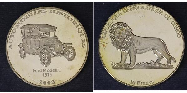 10 Franc República Democrática del Congo  