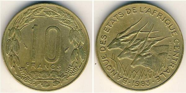 10 Franc Zentralafrikanische Republik  