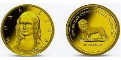 10 Franc 刚果民主共和国 金 