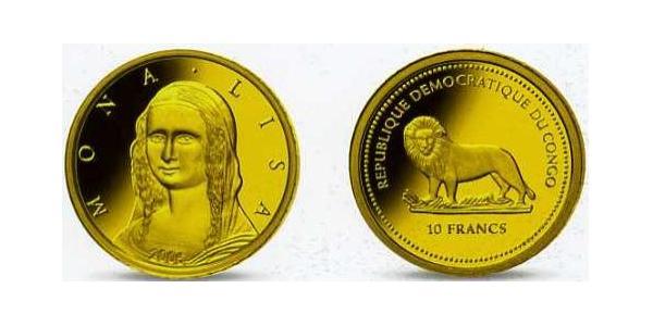 10 Franc 刚果民主共和国 金 