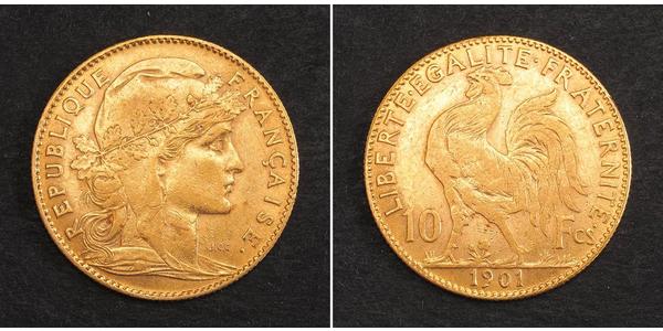 10 Franc 法兰西第三共和国 (1870 - 1940) 金 