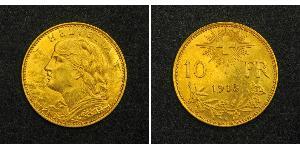 10 Franc 瑞士 金 