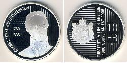 10 Franc Liechtenstein 銀 