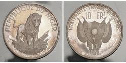 10 Franc Niger 銀 