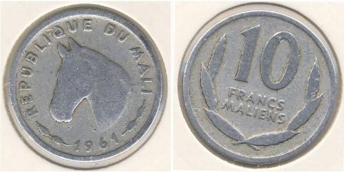10 Franc Mali 铝 