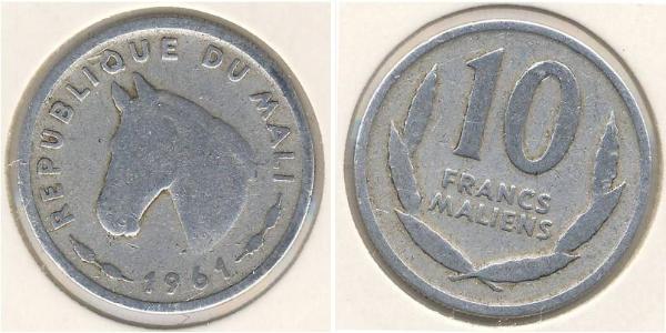 10 Franc Mali 铝 