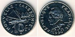 10 Franc New Caledonia 镍 