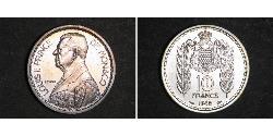 10 Franc Monaco 镍/銅 路易二世 (摩纳哥) (1870 - 1949)
