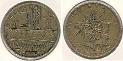 10 Franc 法国 青铜 