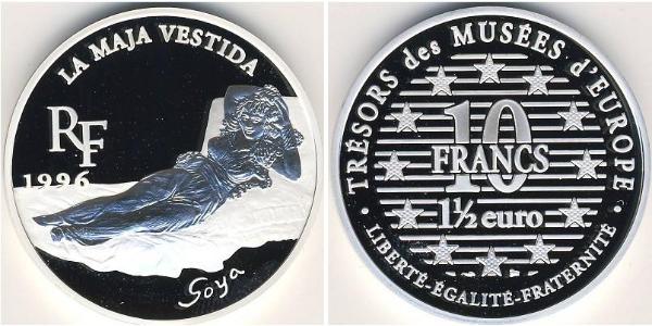 10 Franc / 1.5 Euro Francia Argento 