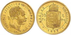 10 Franc / 4 Forint Austria-Hungary (1867-1918) Gold Franz Joseph I (1830 - 1916)