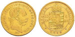 10 Franc / 4 Forint Austria-Hungary (1867-1918) Gold Franz Joseph I (1830 - 1916)