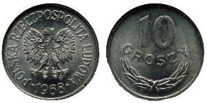 10 Grosh Repubblica Popolare di Polonia (1952-1990) Alluminio 