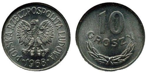 10 Grosh Repubblica Popolare di Polonia (1952-1990) Alluminio 