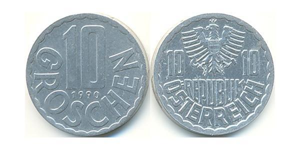 10 Grosh Republic of Austria (1955 - ) Aluminio 
