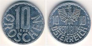 10 Grosh Republik Österreich (1955 - ) Aluminium 