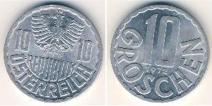 10 Grosh Republik Österreich (1955 - ) Aluminium 