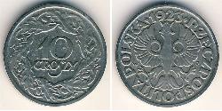 10 Grosh Deuxième République de Pologne (1918 - 1939) Cuivre/Nickel 