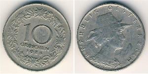 10 Grosh Primera República de Austria (1918-1934) Níquel/Cobre 