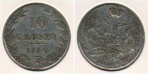 10 Grosh Russian Empire (1720-1917) / Kingdom of Poland (1815-1915) Silver Nicholas I of Russia (1796-1855)