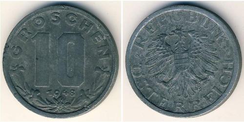 10 Grosh Austria ocupada  (1945-1955) Zinc 