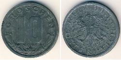 10 Grosh 同盟國軍事佔領奧地利 (1945 - 1955) Zinc 