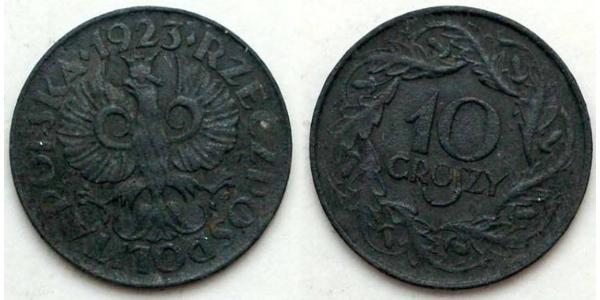 10 Grosh Seconda Repubblica Polacca (1918 - 1939)  