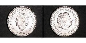 10 Gulden Royaume des Pays-Bas (1815 - ) Argent Juliana of the Netherlands (1909 – 2004)