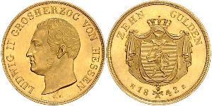 10 Gulden Großherzogtum Hessen (1806 - 1918) Gold Ludwig II. (Hessen-Darmstadt)