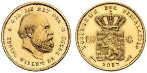 10 Gulden Kingdom of the Netherlands (1815 - ) Gold 