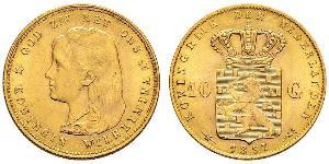 10 Gulden Kingdom of the Netherlands (1815 - ) Gold Wilhelmina of the Netherlands (1880 - 1962)