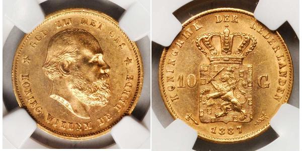 10 Gulden Kingdom of the Netherlands (1815 - ) Gold 