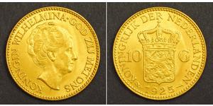 10 Gulden Königreich der Niederlande (1815 - ) Gold Wilhelmina (Niederlande)(1880 - 1962)