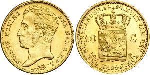 10 Gulden Königreich der Niederlande (1815 - ) Gold William I of the Netherlands (1772 - 1843)