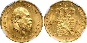 10 Gulden Königreich der Niederlande (1815 - ) Gold 