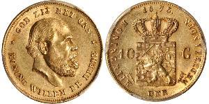 10 Gulden Königreich der Niederlande (1815 - ) Gold 